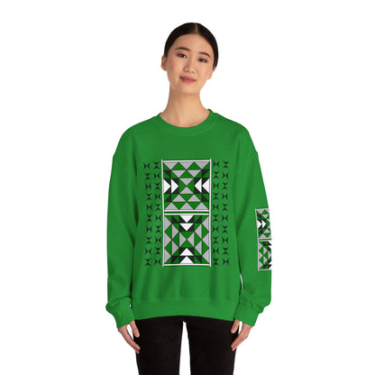 Sacred Mountains in Green Unisex Sweatshirt