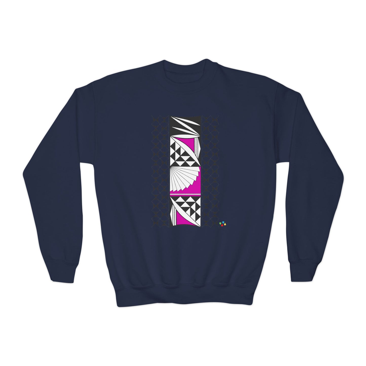 Southwest Sunrise in Pink Youth Crewneck Sweatshirt