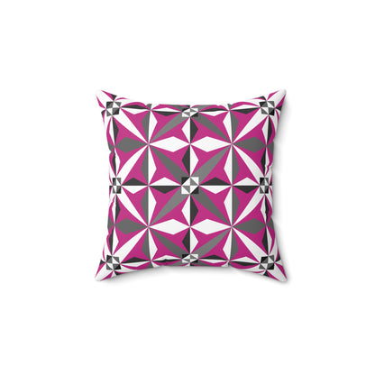 Morning Star in Pink Square Pillow