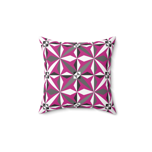 Morning Star in Pink Square Pillow