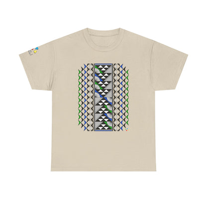 Sun and Rain in Blue/Green Gildan Unisex Tee