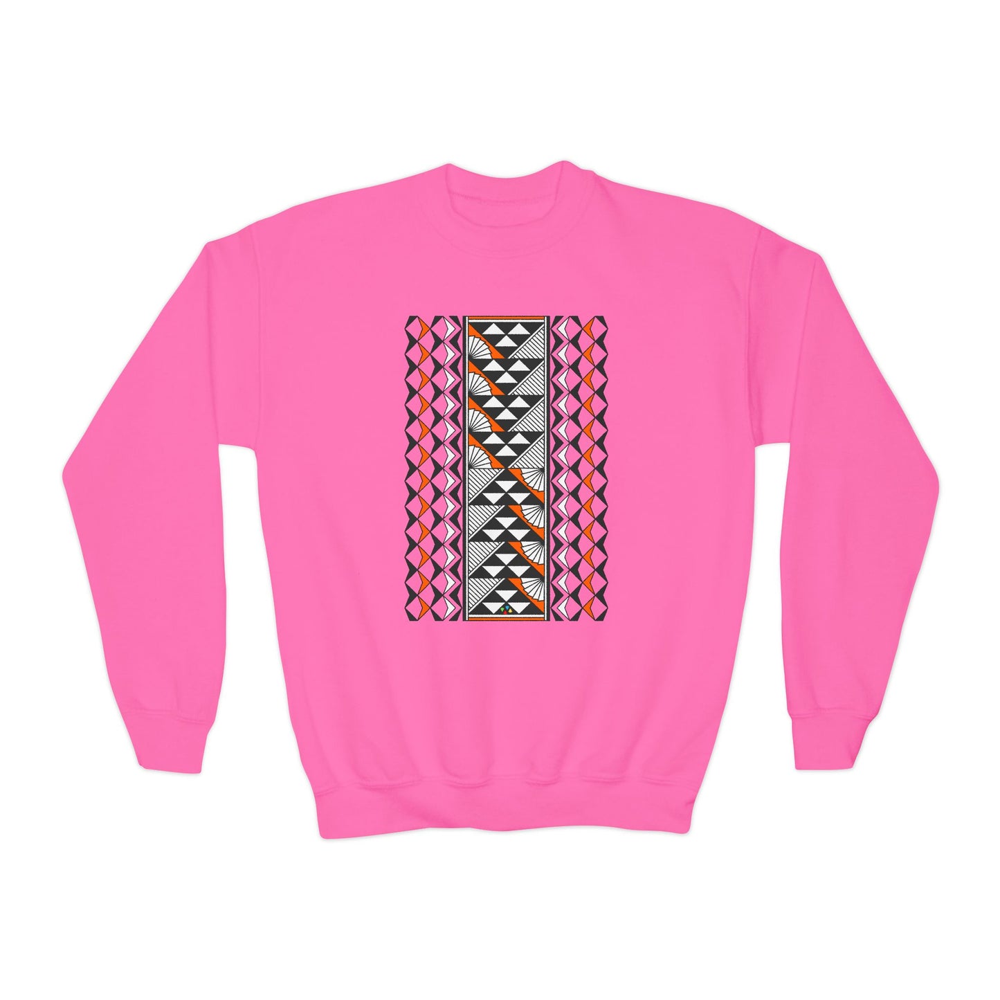 Rain and Sun in Orange Youth Crewneck Sweatshirt