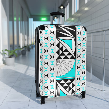 Turquoise Southwest Sunrise Suitcases