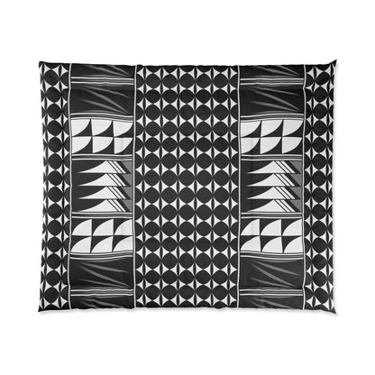 Southwest Feather Blessing in Gray Comforter