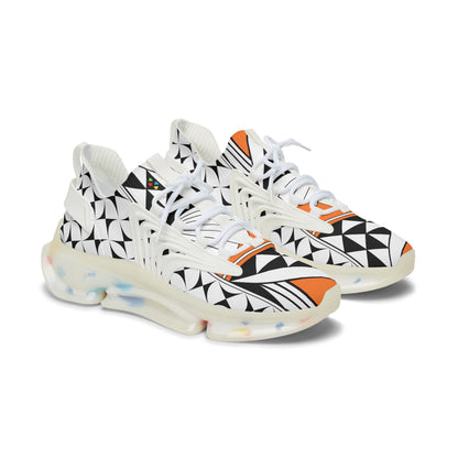 Southwest Sunrise in Orange Women's Mesh Sneakers