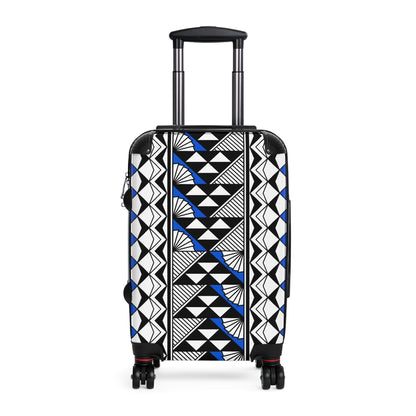 Southwest Rain and Sun in Blue Suitcases