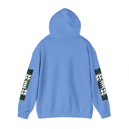 Blessed Feathers in Green Unisex Hoodie