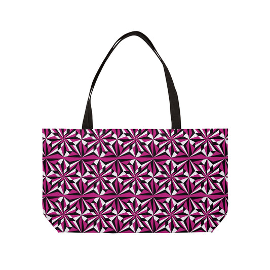 Pink Morning Star Weekender Tote Bag