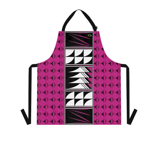 Feather Blessing on Pink Two Pocket Apron