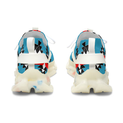 Native Stories - Turquoise - Women's Mesh Sneakers