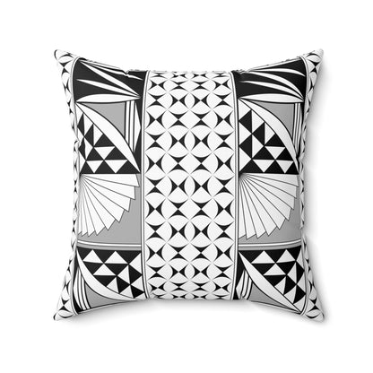 Southwest Sunrise in Gray Square Pillow