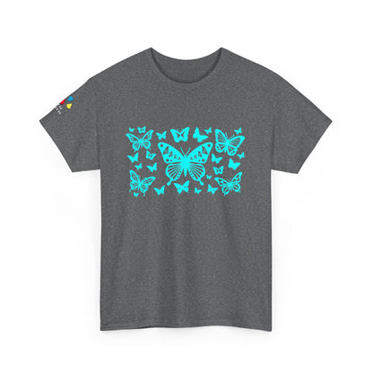 Butterfly Dance in Turquoise Gildan Unisex Tee