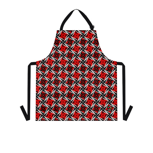 Sacred Winds in Red Two Pocket Apron