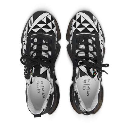 Southwest Sunrise in Charcoal Women's Mesh Sneakers