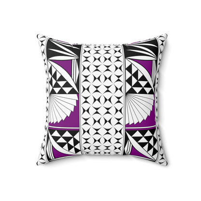 Southwest Sunrise in Purple Square Pillow