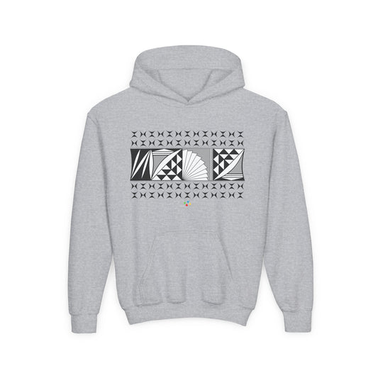 Gray Southwest Sunrise Youth Heavy Blend Hooded Sweatshirt
