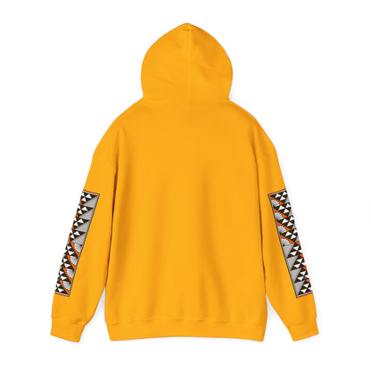Sun and Rain in Orange Unisex Hoodie