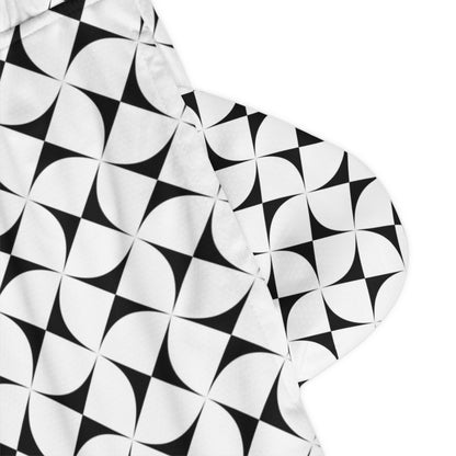 Southwest Sunrise in Pink Basketball Rib Shorts