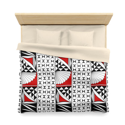 Southwest Sunrise in Red Microfiber Duvet Cover