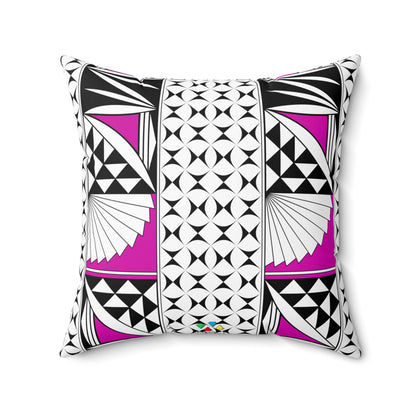 Southwest Sunrise in Pink Square Pillow