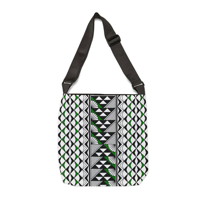 Green Native Sun and Rain Adjustable Tote Bag