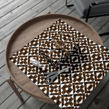 Brown Sacred Mountains Gift Wrap Papers