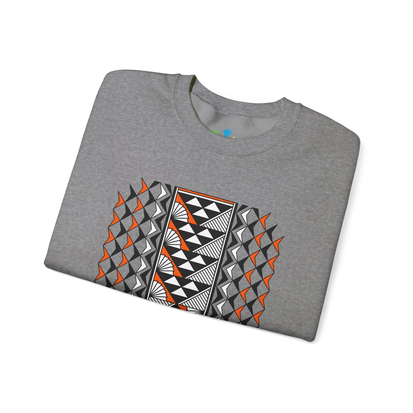 Sun and Rain in Orange Unisex Sweatshirt