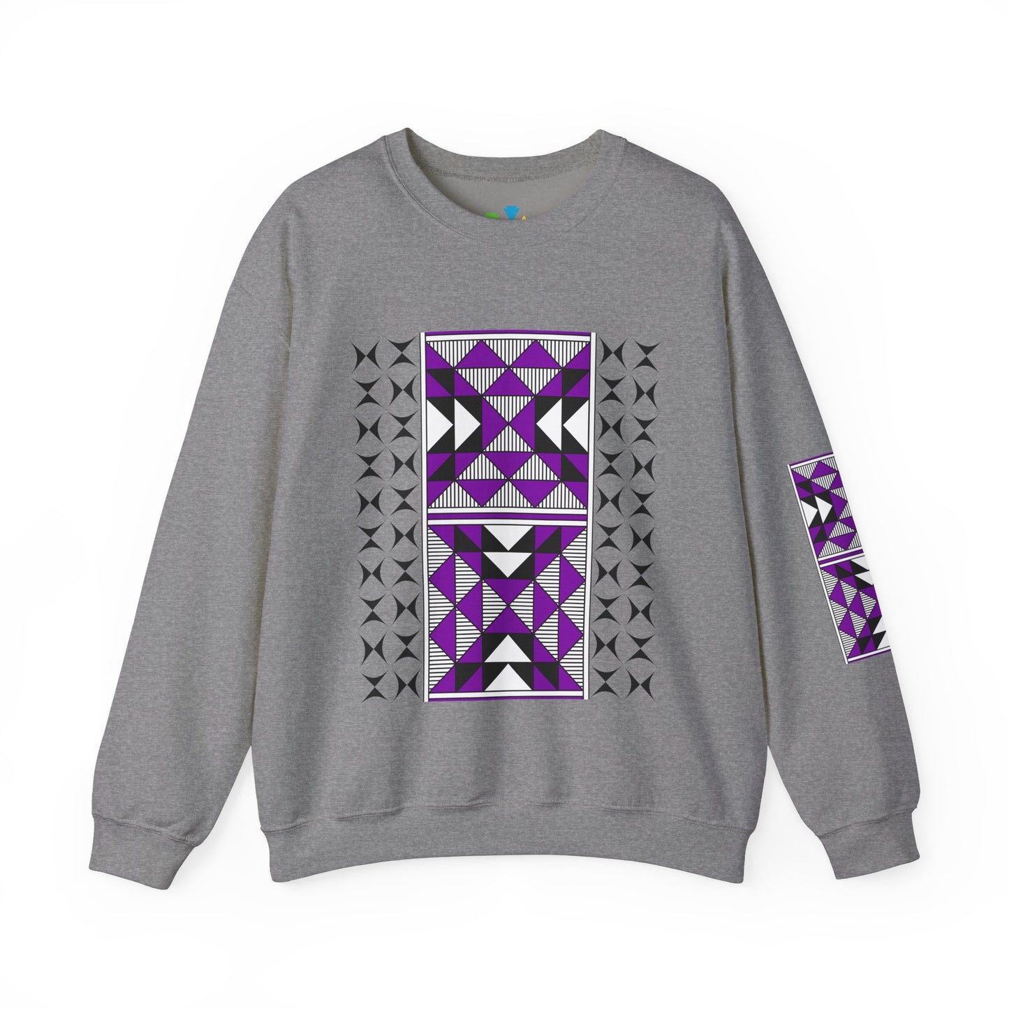 Sacred Mountains in Purple Unisex Sweatshirt