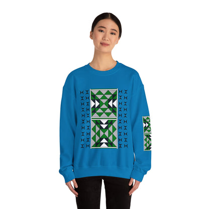 Sacred Mountains in Green Unisex Sweatshirt