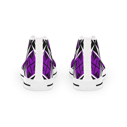 Sacred Winds in Purple High Top Sneakers