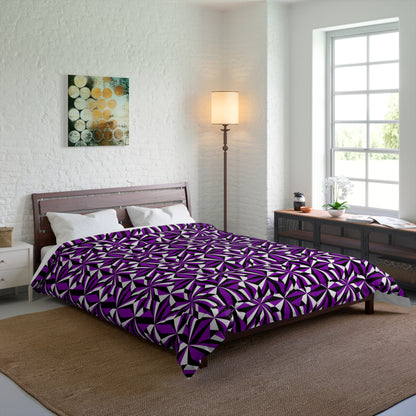 Southwest Desert Flower in Purple Comforter