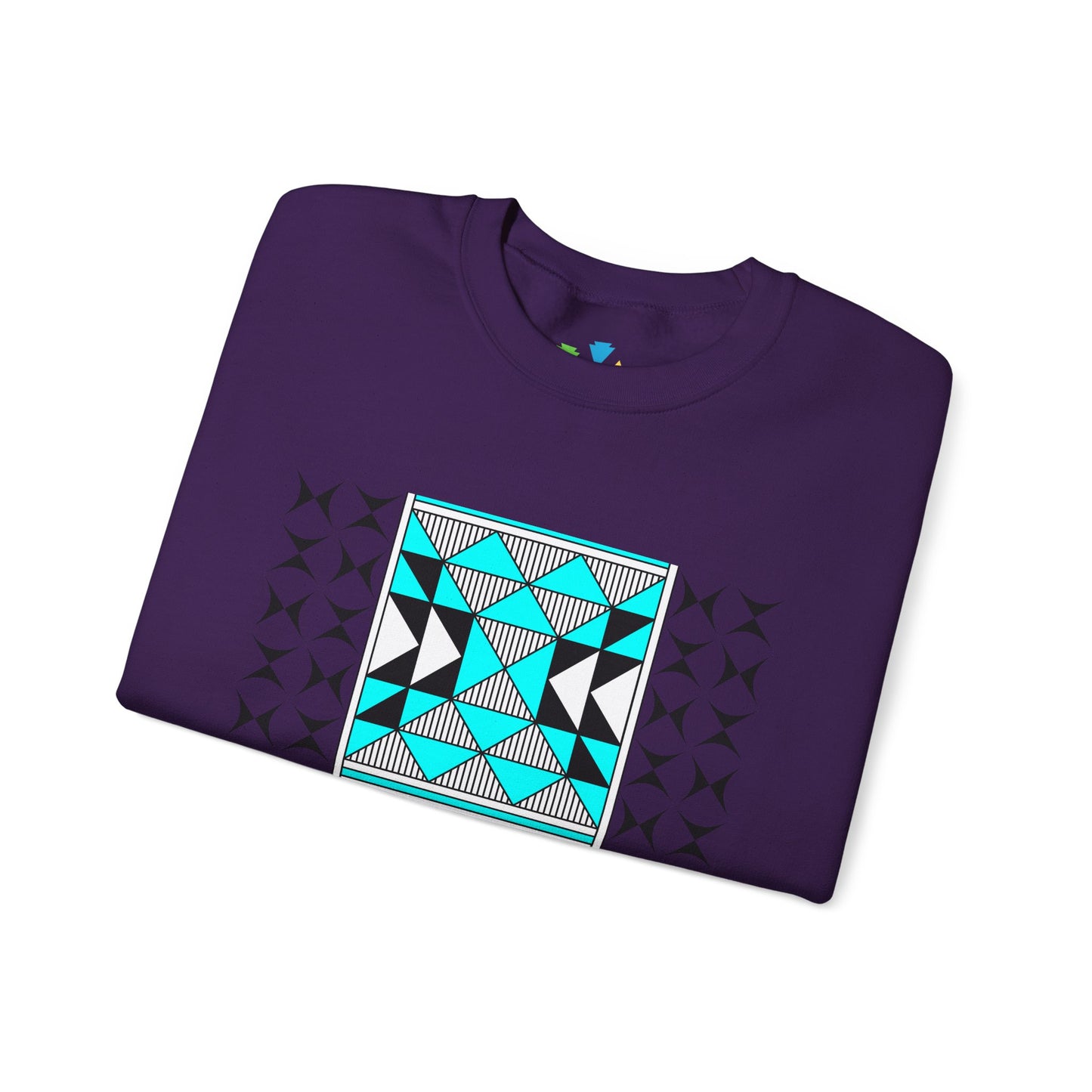 Sacred Mountains in Turquoise Unisex Sweatshirt