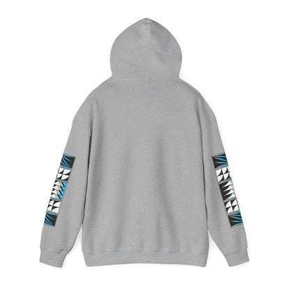 Blessed Feathers in Turquoise Unisex Hoodie