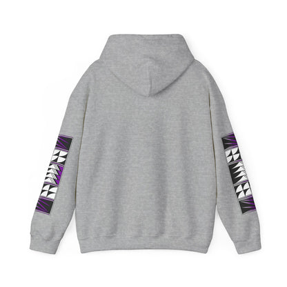 Blessed Feathers in Purple Unisex Hoodie