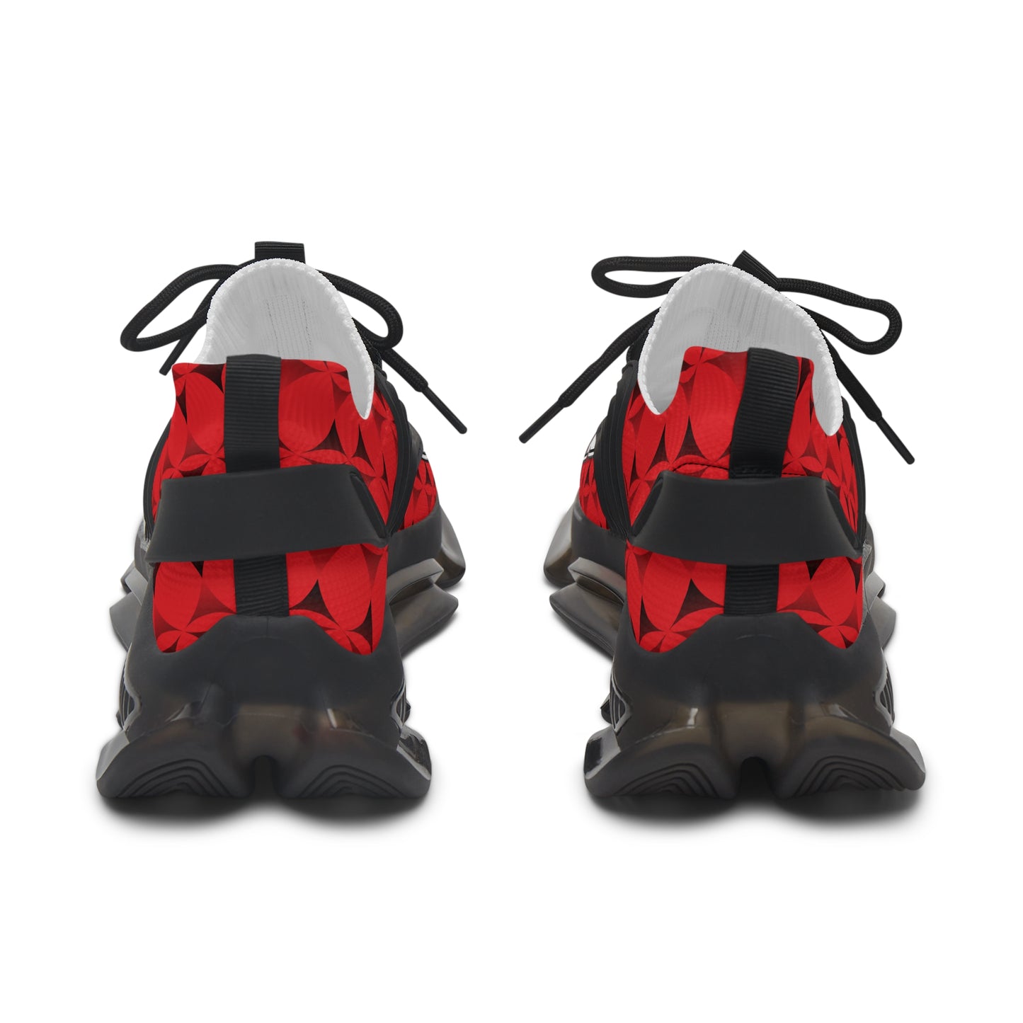 Feather Blessing on Red Women's Mesh Sneakers