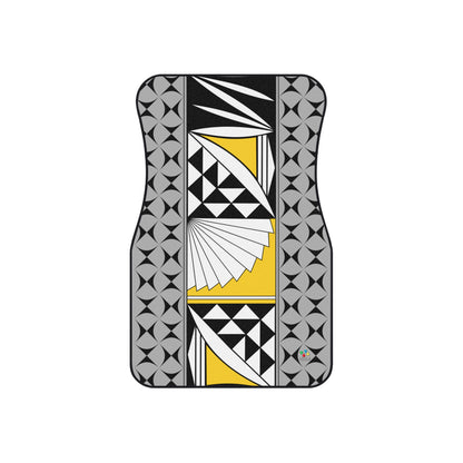 Southwest Sunrise in Yellow Car Mats (Set of 4)