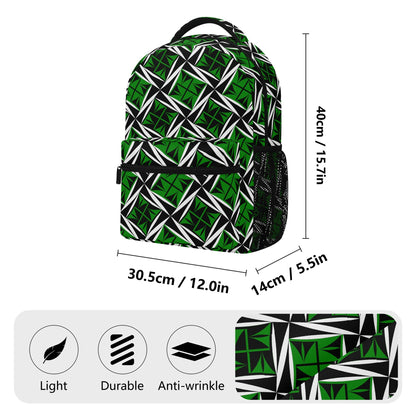 Sacred Winds in Green Backpack