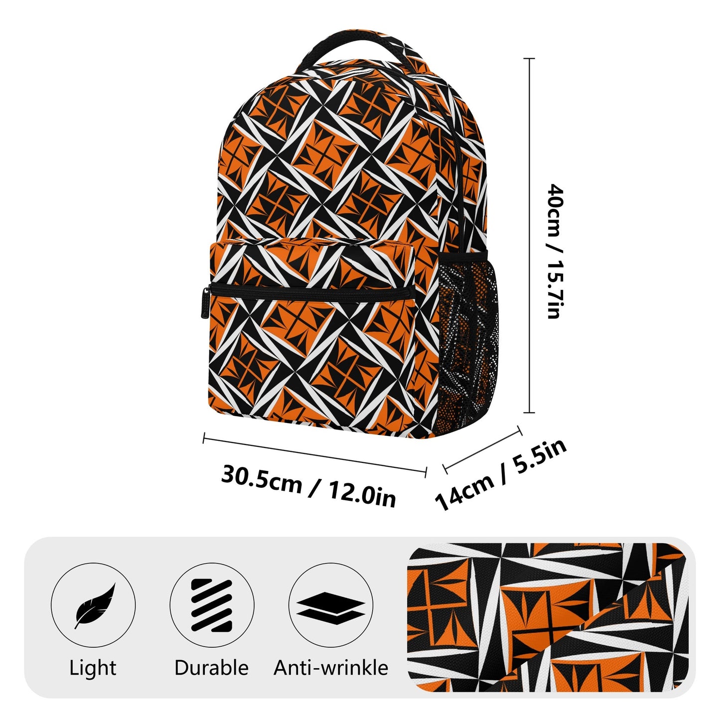 Sacred Winds in Orange Backpack