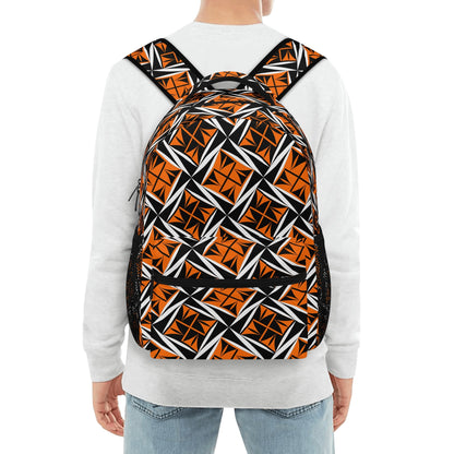 Sacred Winds in Orange Backpack