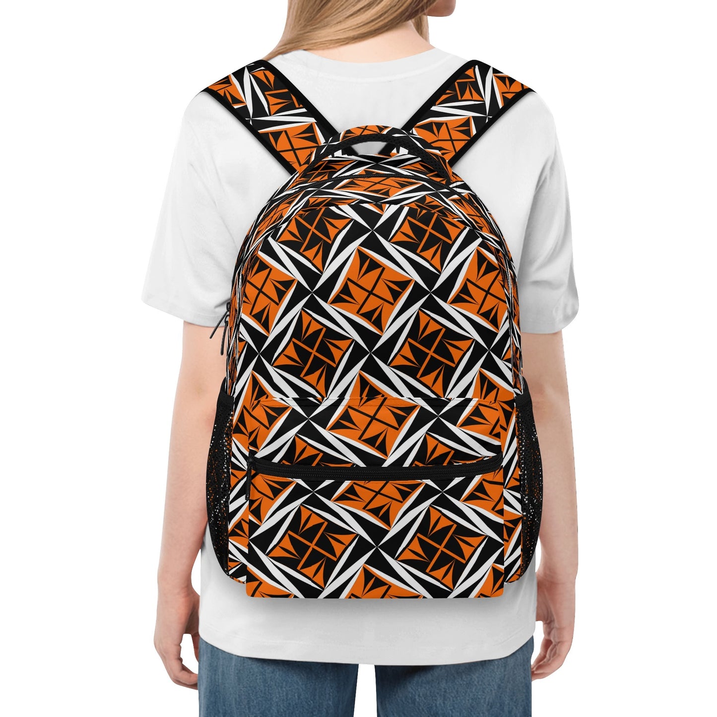 Sacred Winds in Orange Backpack
