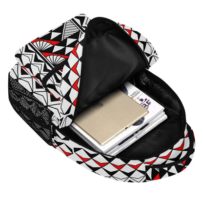 Sun and Rain in Red Backpack