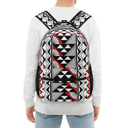 Sun and Rain in Red Backpack