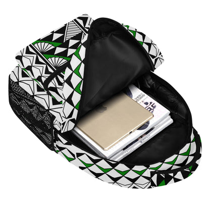 Sun and Rain in Green Backpack