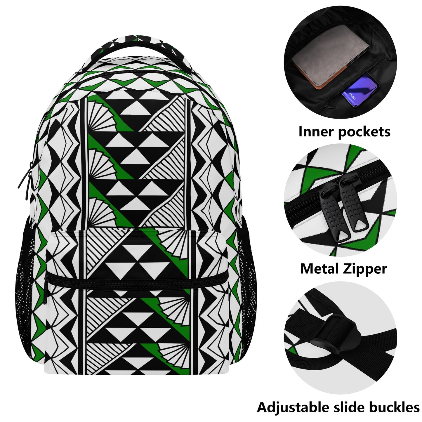Sun and Rain in Green Backpack