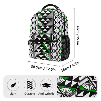 Sun and Rain in Green Backpack