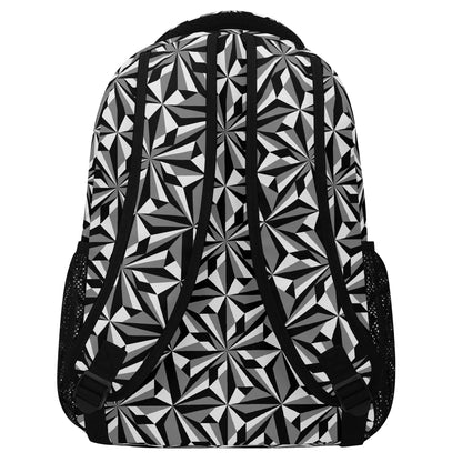 Desert Flower in Gray Backpack