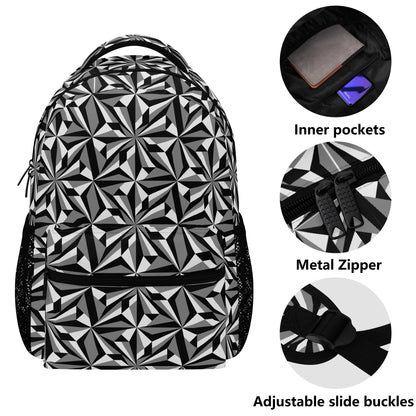 Desert Flower in Gray Backpack