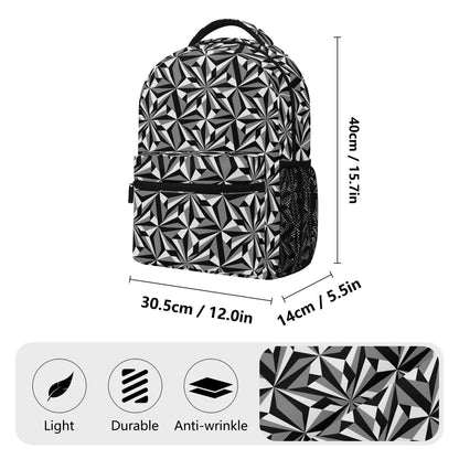 Desert Flower in Gray Backpack