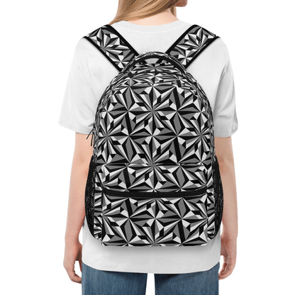 Desert Flower in Gray Backpack