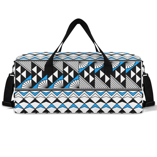 Sun and Rain in Sky Blue Duffel Bag